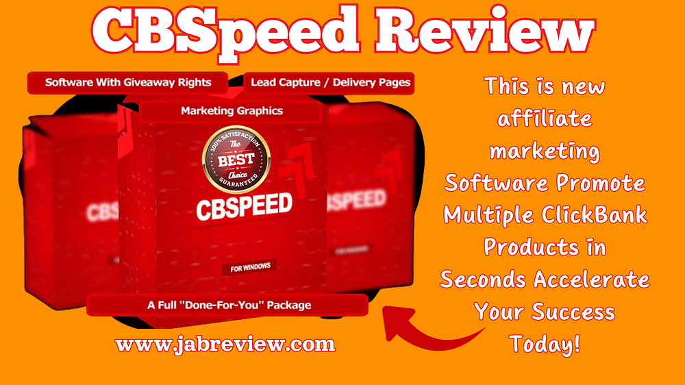 CBSpeed Review - Promote ClickBank Products In Seconds