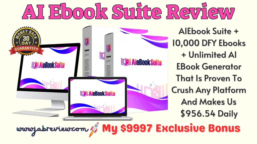 AI Ebook Suite Review - Create Profitable eBooks Any Niches