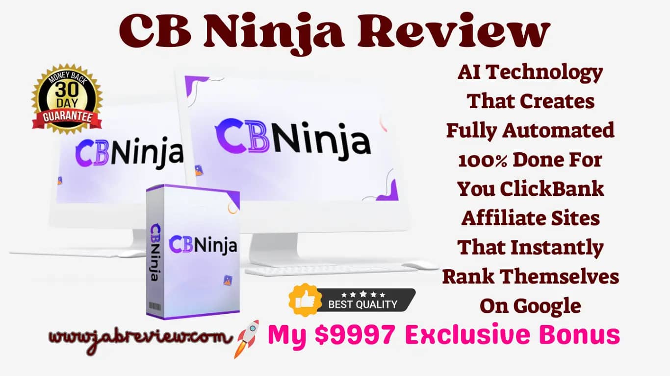 CB Ninja Review - Automated DFY ClickBank Affiliate Sites Creator In 3 Clicks